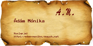 Ádám Mónika névjegykártya